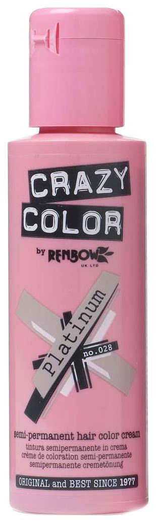 фото Краска для волос crazy color 28 platinum платиновый 100 мл