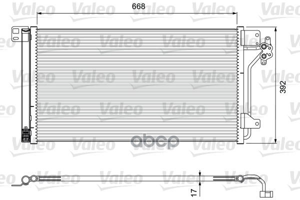 фото Радиатор кондиционера valeo 814015