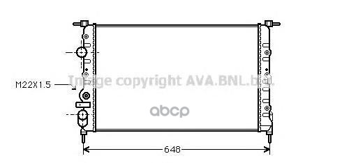 

Радиатор охлаждения AVA QUALITY COOLING RT2198