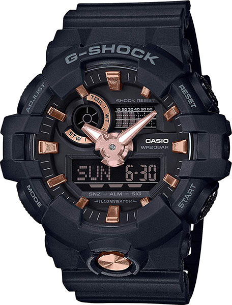 фото Японские наручные часы casio g-shock ga-710b-1a4 с хронографом