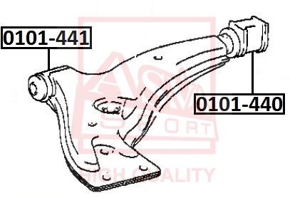 фото Сайлентблок рычага подвески asva 0101-440