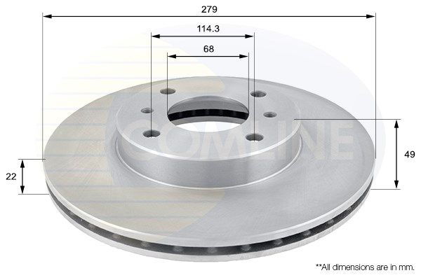 фото Тормозной диск comline adc0252v