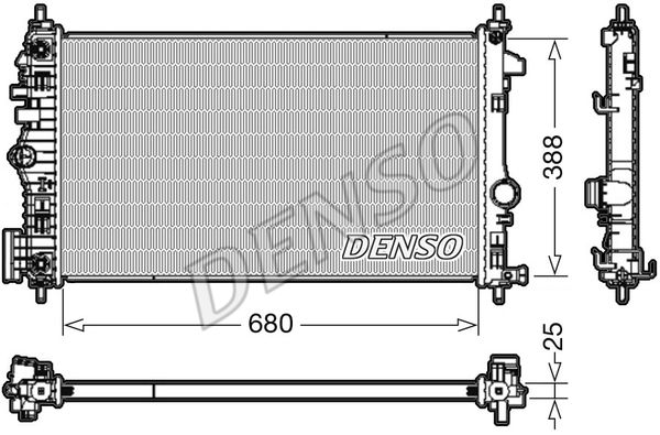 

Радиатор охлаждения двигателя DENSO DRM20108
