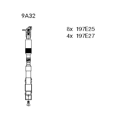 

Комплект проводов зажигания BREMI 9A32