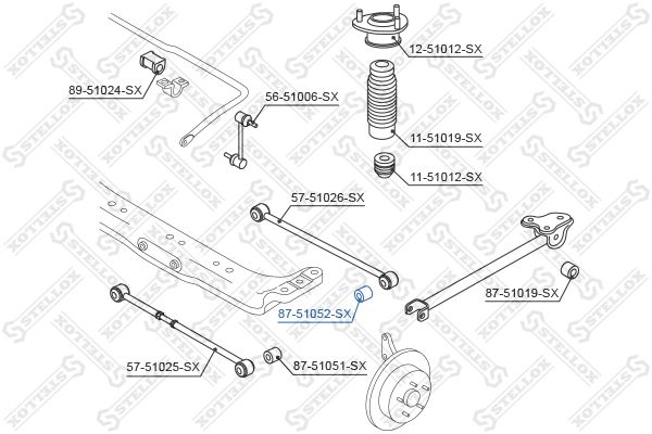 Рычаг независимой подвески колеса STELLOX 87-51052-SX