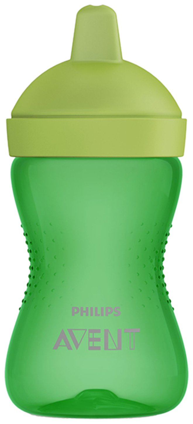 фото Чашка-непроливайка с твердым носиком philips avent 300 мл зеленый