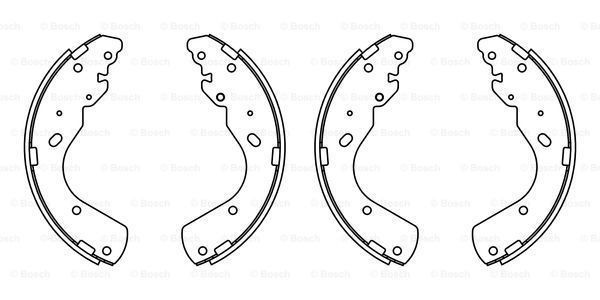 

Комплект тормозных колодок BOSCH F 026 008 018