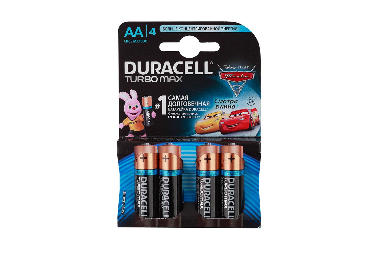 

Батарейка Duracell Turbo Max AA 4 шт, Turbo Max AA 4шт.