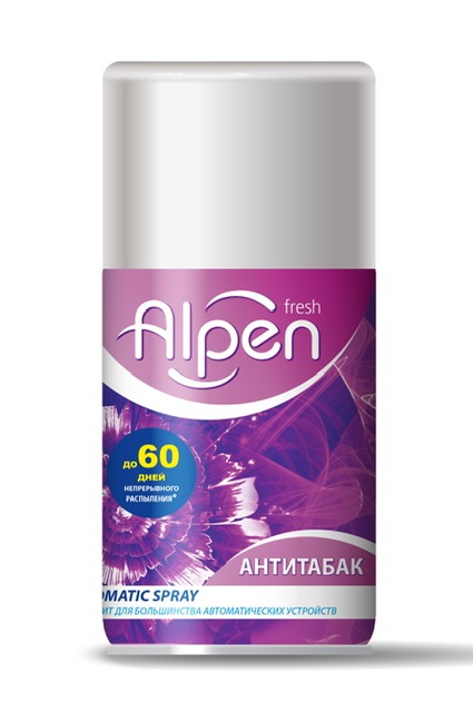 

Освежитель воздуха Alpen Fresh антитабак сменный баллон 250 мл