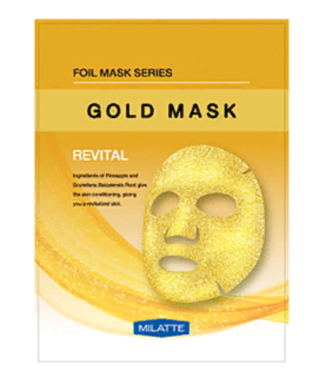 

Маска тканевая витаминная MILATTE GOLD MASK_REVITAL 23гр