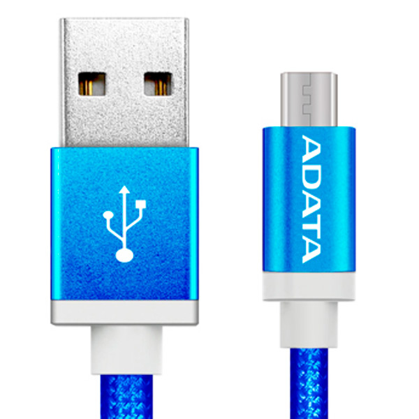 фото Кабель adata microusb 1м blue