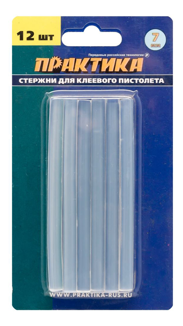 стержни клеевые для пистолетов 20 шт 7 2х100 мм ные headman 625 001 Клеевые стержни для клеевых пистолетов Практика 641-572