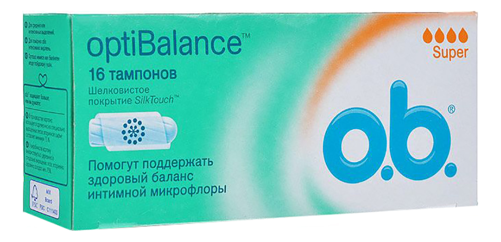 фото Тампоны o.b. optibalance супер 16шт