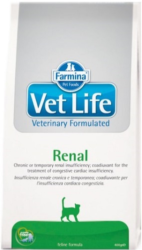 фото Сухой корм для кошек farmina vet life renal, курица, 0,4кг