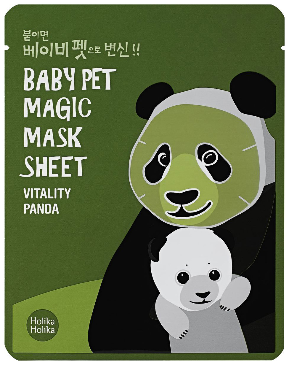 

Маска для лица Holika Holika Baby Pet Magic Mask Sheet Vitality Panda 22 мл, baby Pet Magic Mask Sheet Vitality Panda