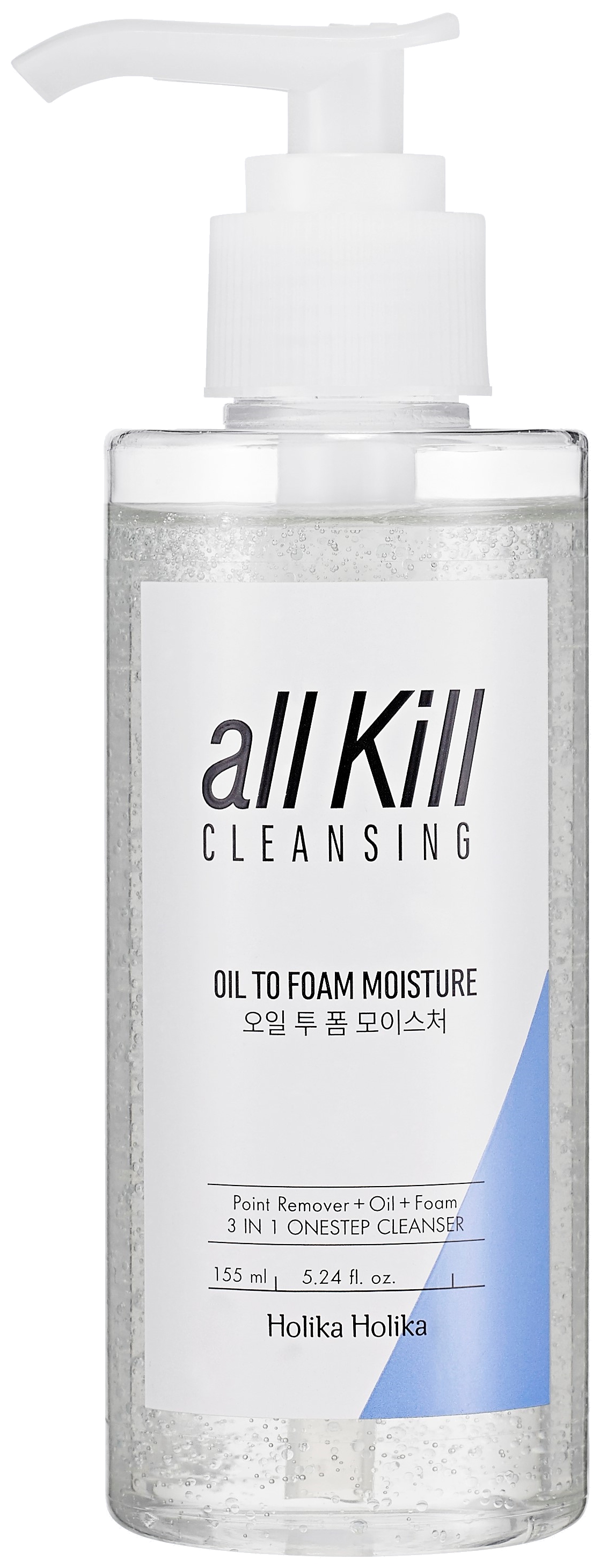 Гидрофильное масло Holika Holika All Kill Cleansing Oil To Foam Moisture 155 мл  - Купить