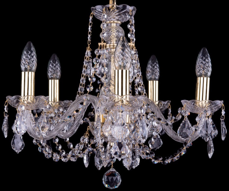 фото Люстра подвесная bohemia ivele crystal 1406/5/160/g/balls