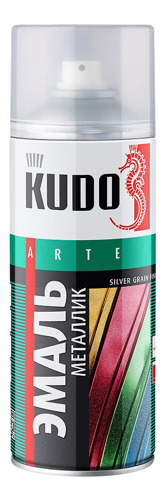 Эмаль универсальная KUDO KU1026 серебро 520 мл универсальная автомобильная аптечка partex