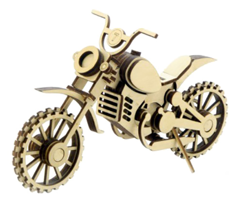 фото Конструктор деревянный lemmo мотоцикл "кросс"