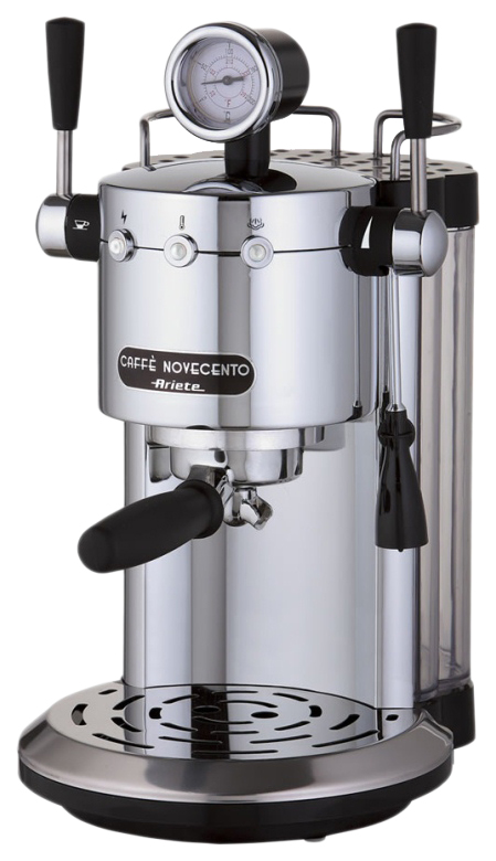 фото Рожковая кофеварка ariete caffe novecento 1387 silver