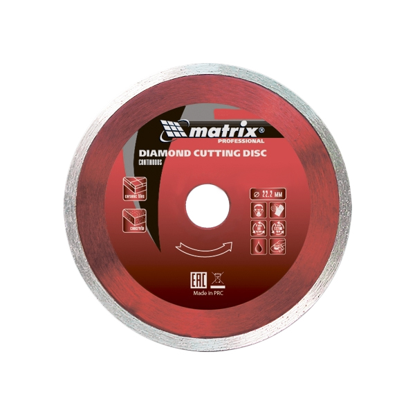 Диск отрезной алмазный Matrix Professional 73190 алмазный отрезной диск для угловых шлифмашин matrix