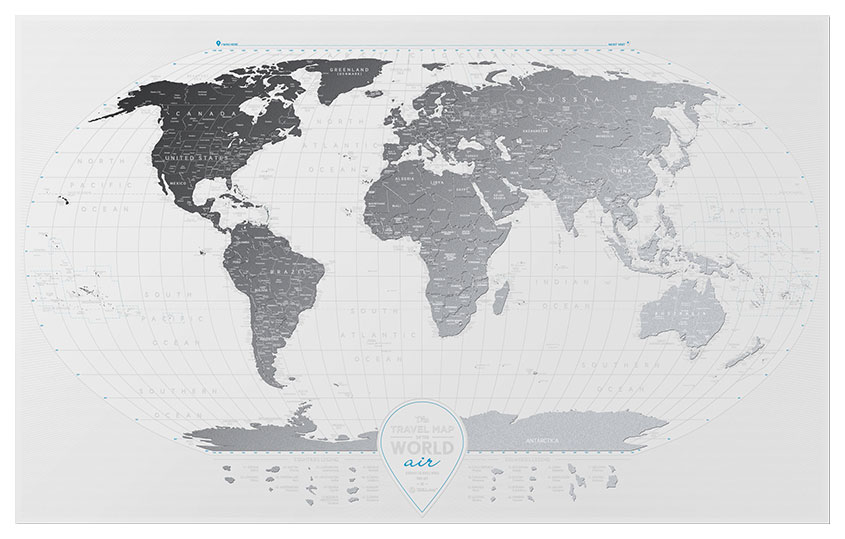 

Географическая карта 1DEA.me Travel Map Air World