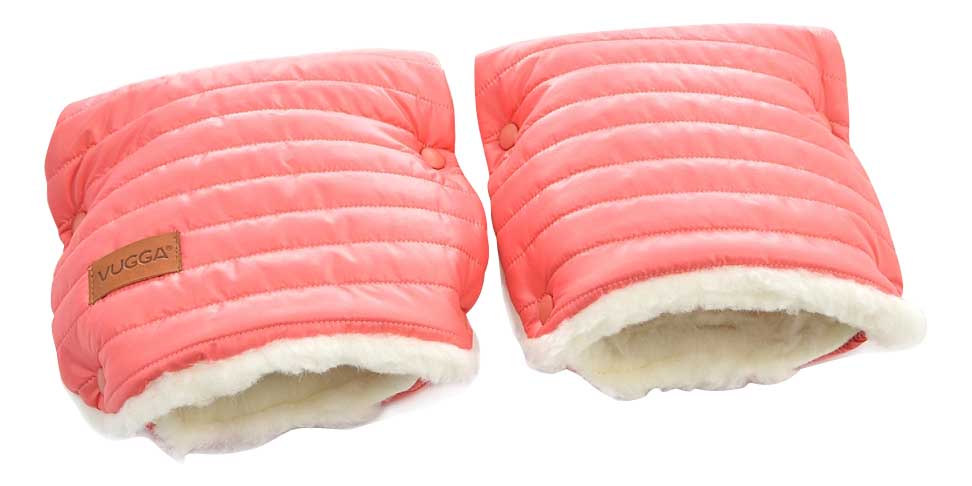 Муфта-рукавички на коляску VUGGA зимняя стеганая sugar coral AW18-19 inlovery муфта рукавички на коляску меховые lakke