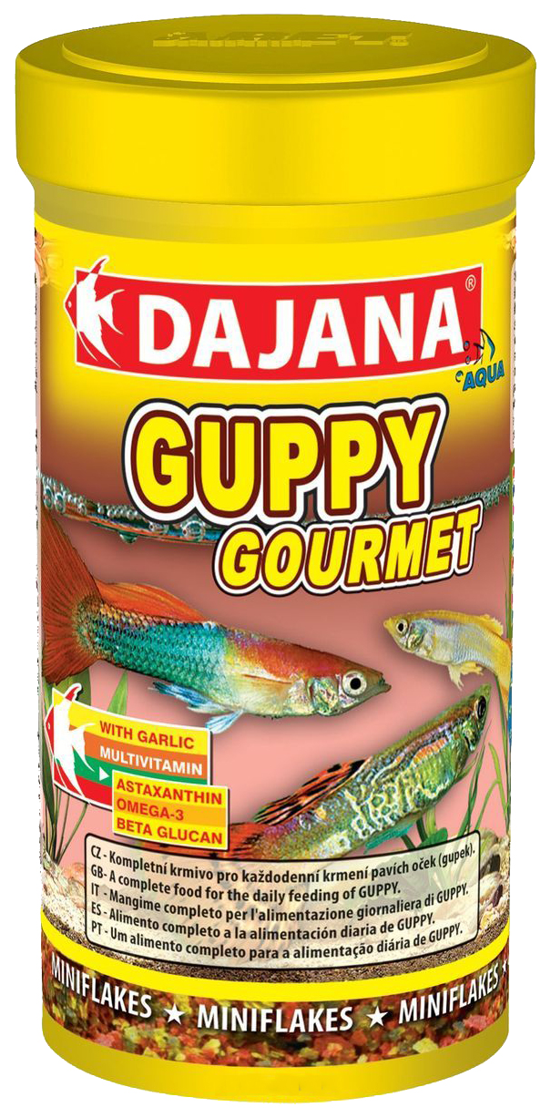 

Корм для рыб Dajana GUPPY GOURMET FLAKES, хлопья, 100 мл