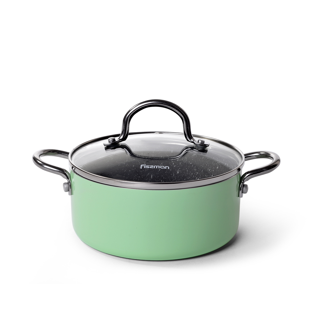 фото Кастрюля fissman mini chef 4237 1,3 л зеленый