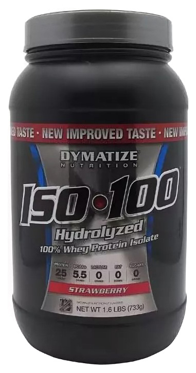 фото Протеин dymatize nutrition iso-100, 732 г, strawberry