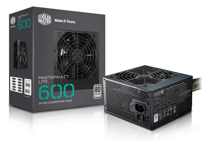 фото Блок питания компьютера cooler master masterwatt lite mpx-6001-acabw