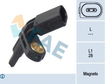 

Датчик abs FAE 78012