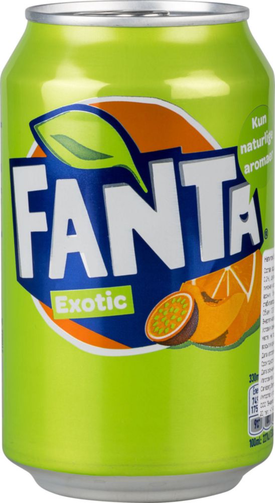 Напиток безалкогольный сильногазированный Fanta exotic жестяная банка 0.33 л