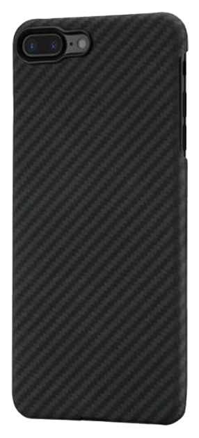 фото Карбоновый чехол pitaka magcase (кевлар) для iphone 8 plus черно-серый в полоску