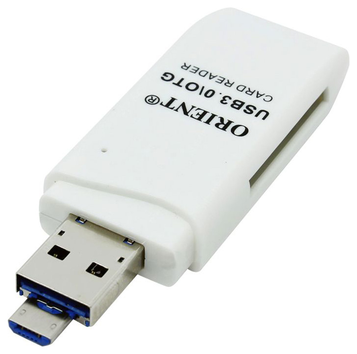 

Картридер ORIENT CR-018W USB 3.0 Белый, CR-018W USB 3,0