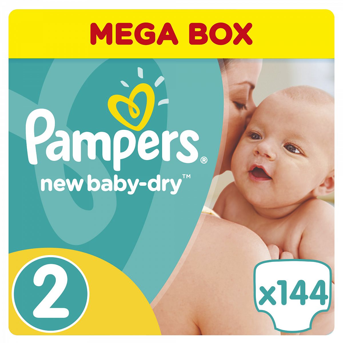 

Подгузники для новорожденных Pampers New Baby-Dry 2 (3-6 кг), 144 шт.