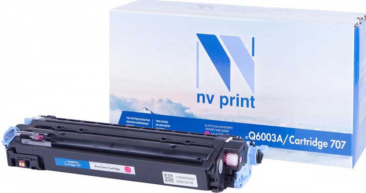 фото Картридж для лазерного принтера nv print q6003a/707prm, пурпурный