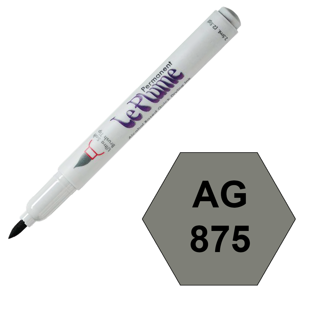 

Маркер перманентный с наконечником кисть ASH GREY 5 MAR3000/AG875 серый