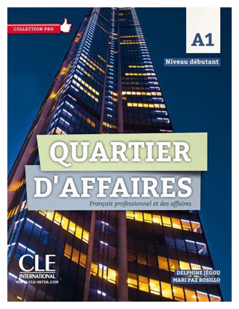 фото Книга cle international "quartier d'affaires. livre de l'élève. niveau a1 (+ dvd)"