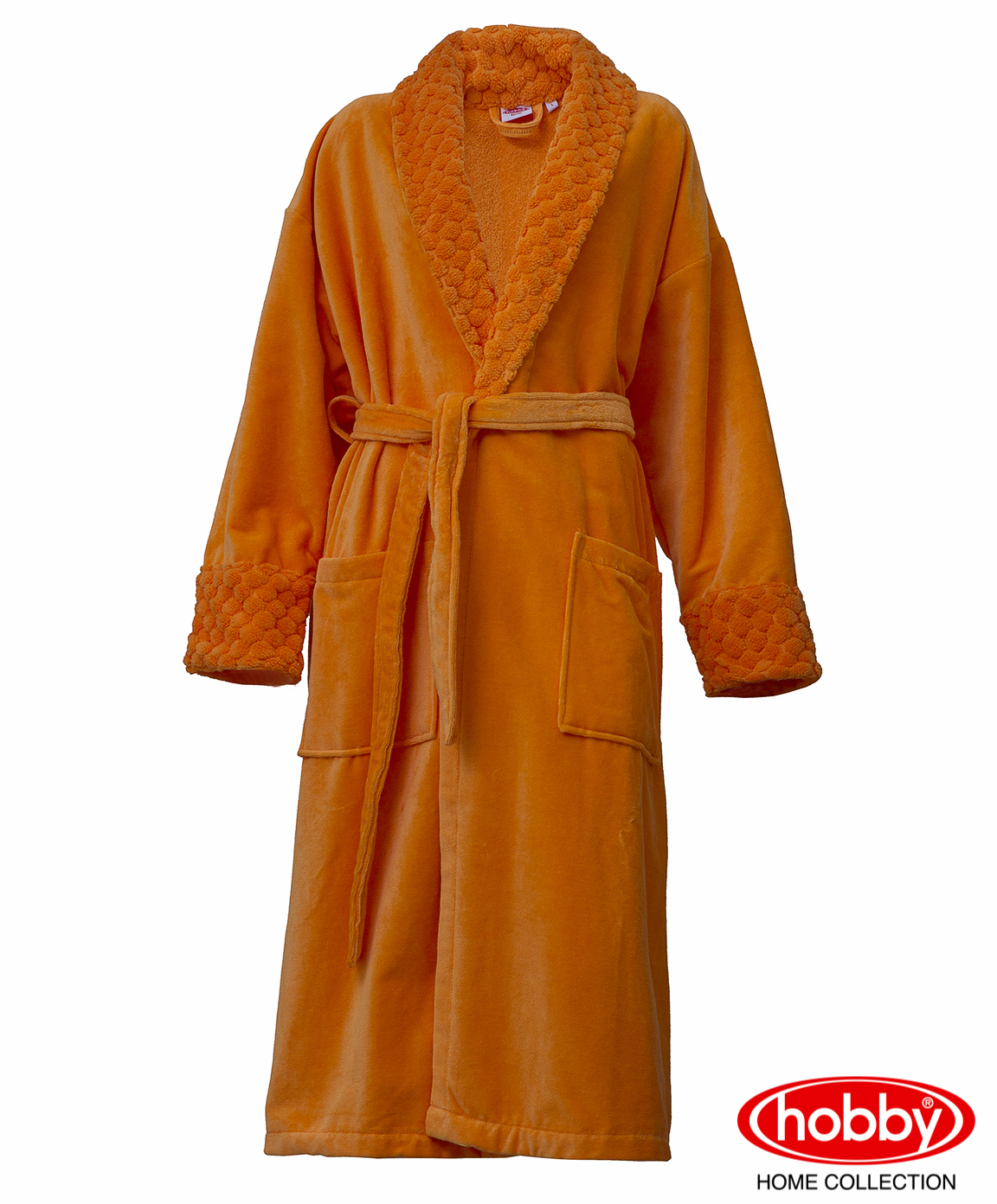 фото Банный халат hobby home collection pollyanna оранжевый s hobby home textile