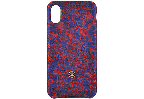 фото Чехол revested paisley silk для iphone iphone x фиолетовый