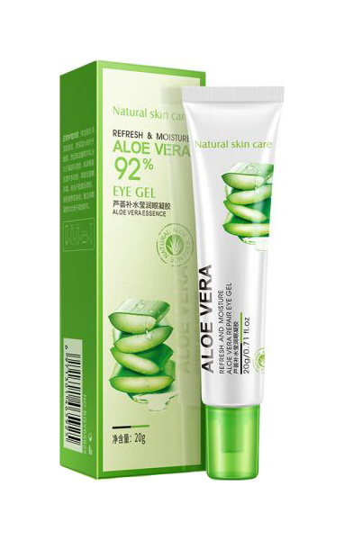 Гель для глаз BioAqua Natural Skin Care Refresh & Moisture Aloe Vera 92% Eye Gel 20 мл пилинг гель для лица с экстрактом улитки tenzero refresh peeling gel snail