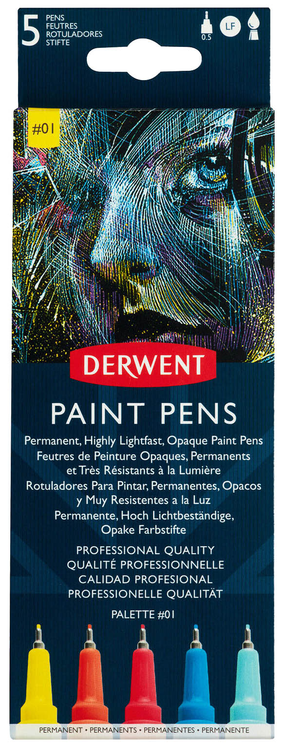 фото Набор капиллярных ручек derwent «paint pen №1» 5 штук