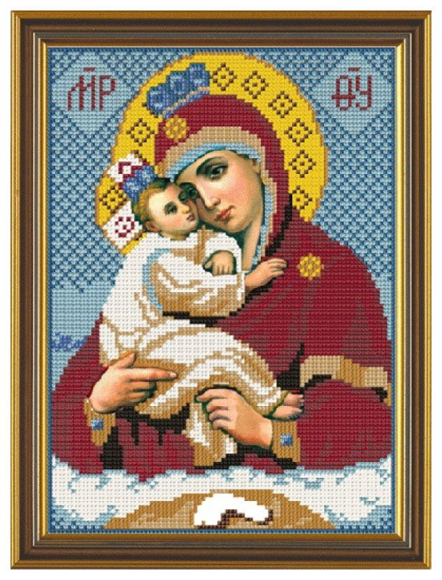 

Вышивка бисером Нова Слобода Богородица Почаевская С 9026