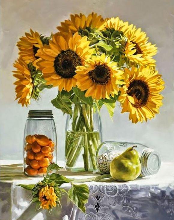 

Алмазная вышивка Гранни Летний букет, 38x48 см, Летний букет