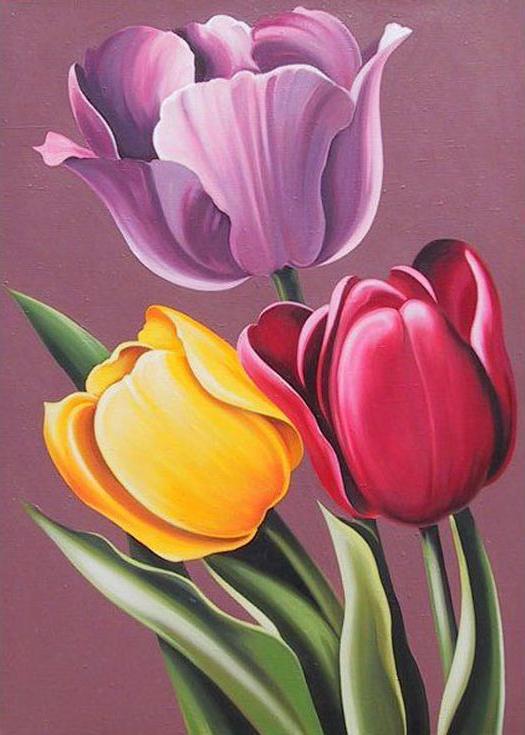 

Алмазная вышивка Гранни Аромат тюльпанов, 27x38 см, Аромат тюльпанов