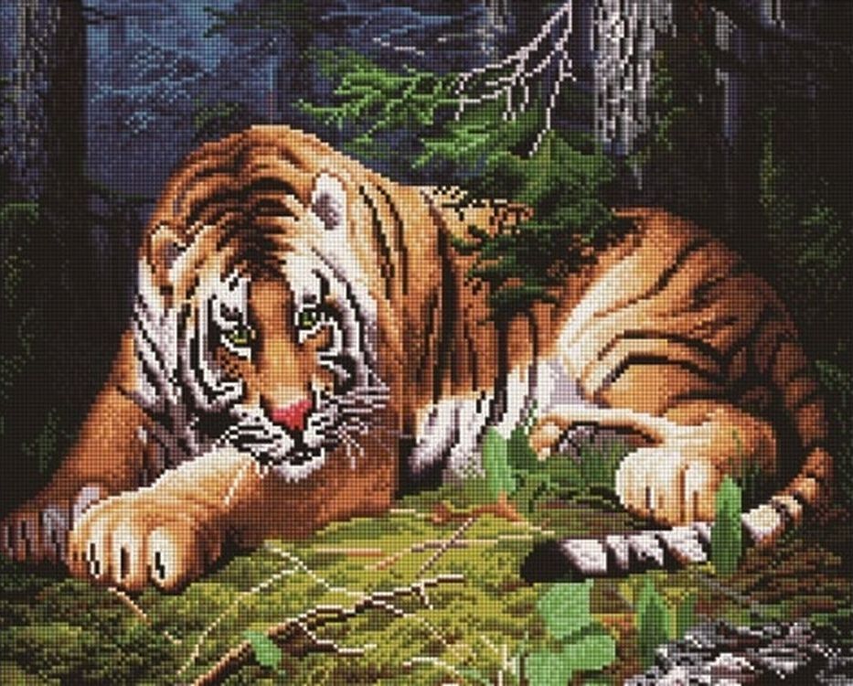 

Алмазная вышивка Painting Diamond Хозяин тайги, 40x50 см, Хозяин тайги