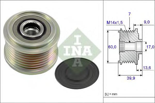 

Шкив генератора Ina 535021510