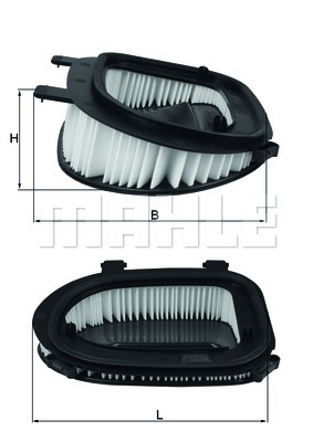 фото Фильтр воздушный mahle/knecht lx3541