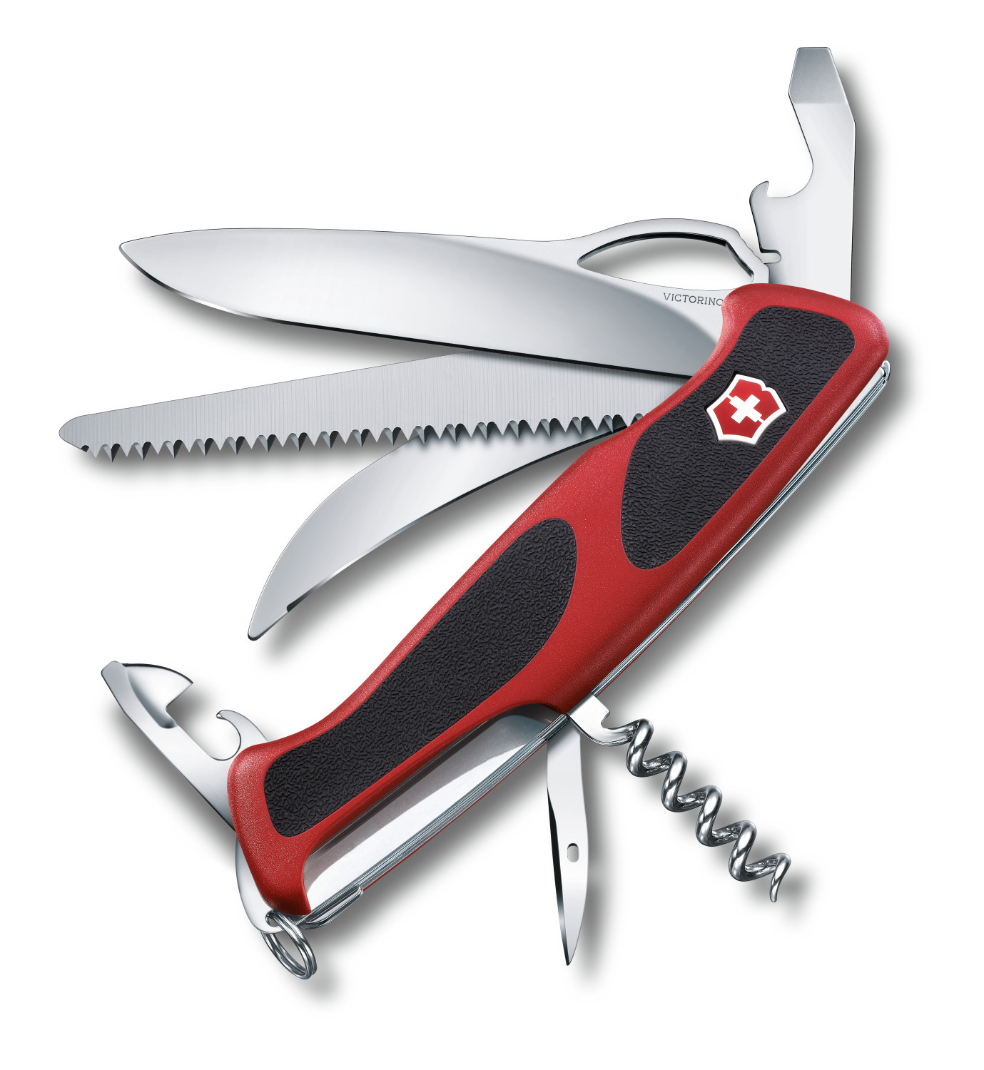 фото Мультитул victorinox rangergrip 57 0.9583.mc 130 мм красный, 13 функций